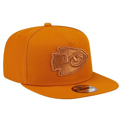 Men's New Era Brown Kansas City Chiefs Color Pack A-Frame 9FIFTY Snapback Hat