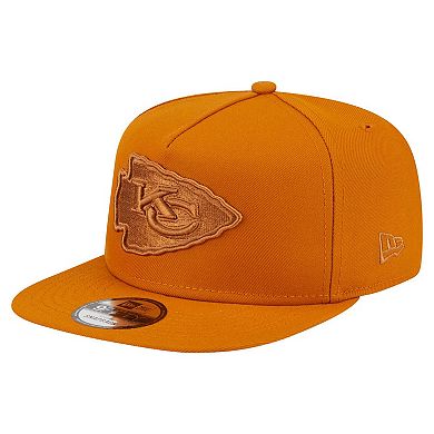 Men's New Era Brown Kansas City Chiefs Color Pack A-Frame 9FIFTY Snapback Hat