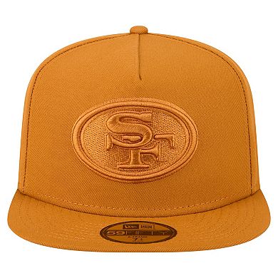 Men's New Era Brown San Francisco 49ers Color Pack A-Frame 59FIFTY Fitted Hat
