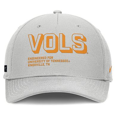 Men's Nike Gray Tennessee Volunteers 2025 Sideline Dust Pinched Rise Adjustable Hat