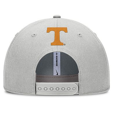 Men's Nike Gray Tennessee Volunteers 2025 Sideline Dust Pinched Rise Adjustable Hat