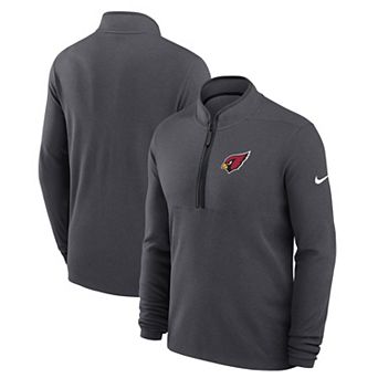 Men's Nike Anthracite Arizona Cardinals Lightweight Victory Performance Half-Zip Pullover