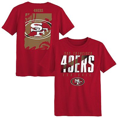 Preschool Outerstuff Scarlet San Francisco 49ers Posterize T-Shirt