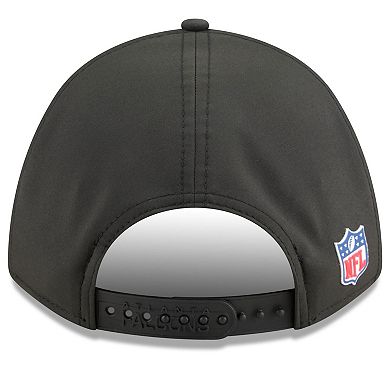 Youth New Era Black Atlanta Falcons 2025 Sideline 9FORTY Adjustable Hat