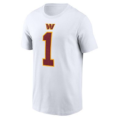 Men's Nike Deebo Samuel Sr White Washington Commanders Player Name & Number T-Shirt