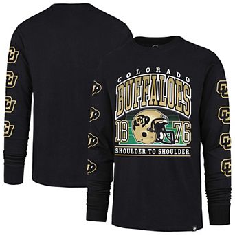 Men's '47 Black Colorado Buffaloes Go Big Long Sleeve T-Shirt