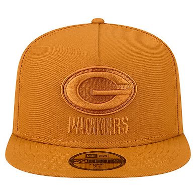 Men's New Era Brown Green Bay Packers Color Pack A-Frame 59FIFTY Fitted Hat