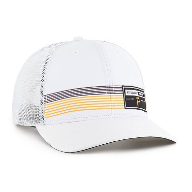 Men's '47 White Pittsburgh Pirates Rangefinder brrr Trucker Adjustable Hat