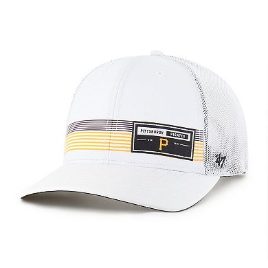 Men's '47 White Pittsburgh Pirates Rangefinder brrr Trucker Adjustable Hat