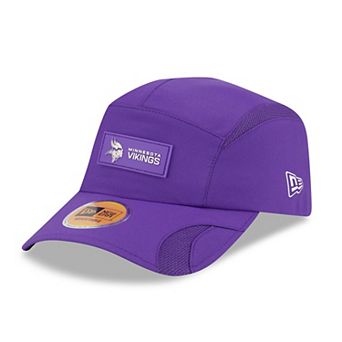 Men's New Era Purple Minnesota Vikings 2025 Sideline Runner Adjustable Hat