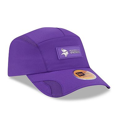 Men's New Era Purple Minnesota Vikings 2025 Sideline Runner Adjustable Hat