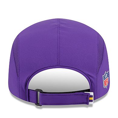 Men's New Era Purple Minnesota Vikings 2025 Sideline Runner Adjustable Hat