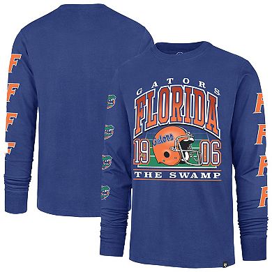 Men's '47 Royal Florida Gators Go Big Long Sleeve T-Shirt