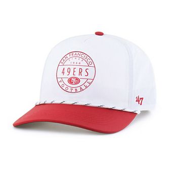 Men's '47 White/Scarlet San Francisco 49ers Suburbia Hitch Two-Tone Adjustable Hat