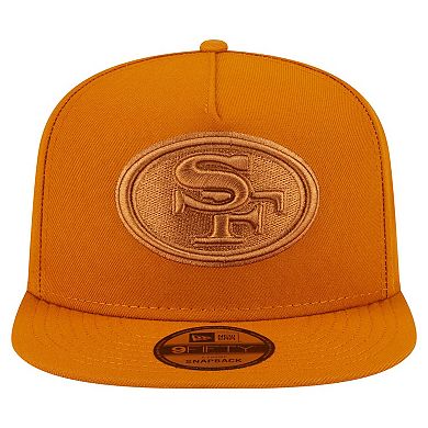 Men's New Era Brown San Francisco 49ers Color Pack A-Frame 9FIFTY Snapback Hat