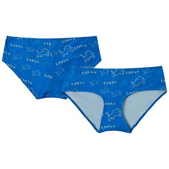 Women's Concepts Sport Blue Detroit Lions Mosaic Allover Print Knit Panty