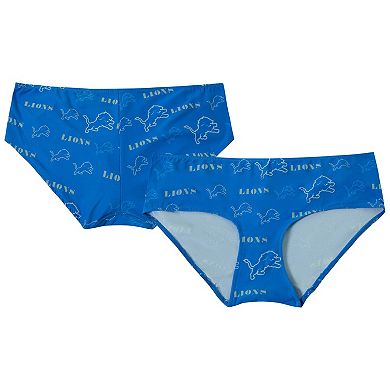 Women's Concepts Sport Blue Detroit Lions Mosaic Allover Print Knit Panty