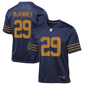 Youth Nike Xavier McKinney Navy Green Bay Packers The 1923 Classic Game Jersey