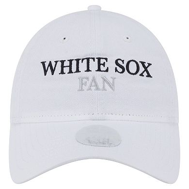 Women's New Era White Chicago White Sox Team Fan 9TWENTY Adjustable Hat