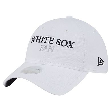 Women's New Era White Chicago White Sox Team Fan 9TWENTY Adjustable Hat