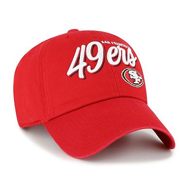 Women's '47 Scarlet San Francisco 49ers Ariana Clean Up Adjustable Hat