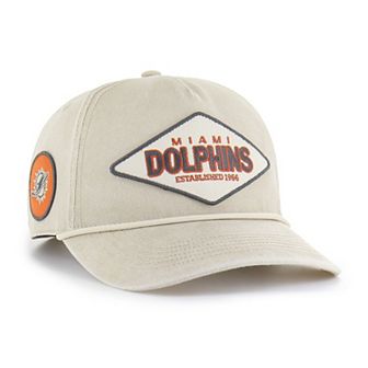 Men's '47 Khaki Miami Dolphins Cairn Hitch Adjustable Hat
