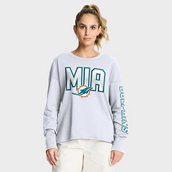 Women's Fanatics White Miami Dolphins Hometown Legacy Long Sleeve T-Shirt