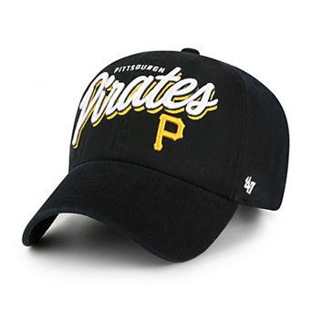 Women's '47 Black Pittsburgh Pirates Ariana Clean Up Adjustable Hat