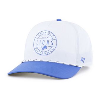 Men's '47 White/Blue Detroit Lions Suburbia Hitch Two-Tone Adjustable Hat