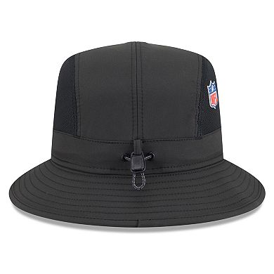 Men's New Era Black Pittsburgh Steelers 2025 Sideline Bucket Hat