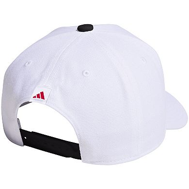 Unisex adidas White NC State Wolfpack Locker Room A-Frame Adjustable Hat