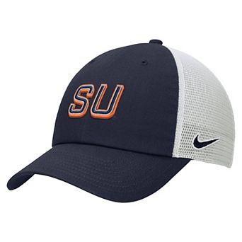 Men's Nike Navy Syracuse Orange On-Field Club Adjustable Trucker Hat