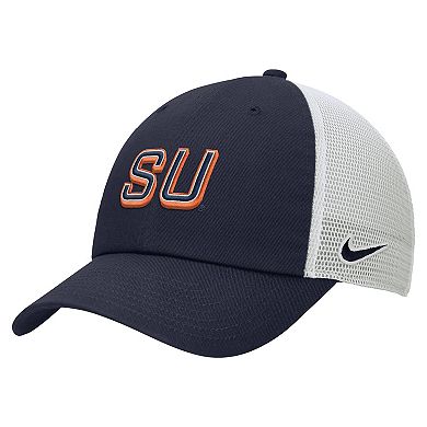 Men's Nike Navy Syracuse Orange On-Field Club Adjustable Trucker Hat