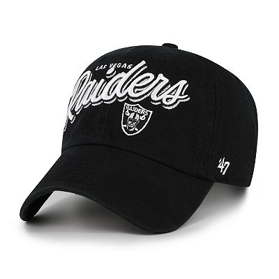 Women's '47 Black Las Vegas Raiders Ariana Clean Up Adjustable Hat