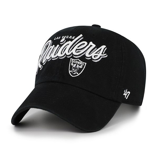 Women's '47 Black Las Vegas Raiders Ariana Clean Up Adjustable Hat