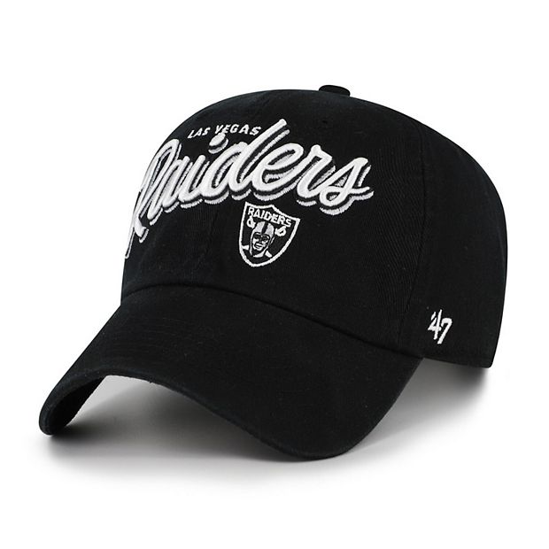 Women's '47 Black Las Vegas Raiders Ariana Clean Up Adjustable Hat