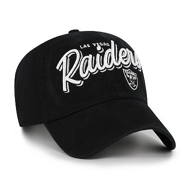 Women's '47 Black Las Vegas Raiders Ariana Clean Up Adjustable Hat
