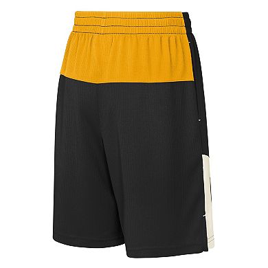 Youth Black Pittsburgh Steelers Fandemonium Mesh Shorts
