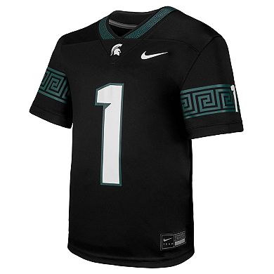 Youth Nike #1 Black Michigan State Spartans Untouchable Replica Game Jersey