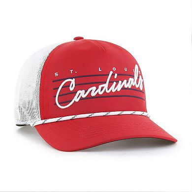 Men's '47 Red St. Louis Cardinals Brrr Downburst Mesh Hitch Adjustable Hat