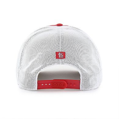 Men's '47 Red St. Louis Cardinals Brrr Downburst Mesh Hitch Adjustable Hat