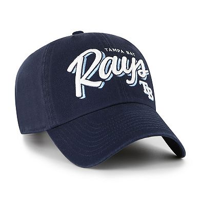 Women's '47 Navy Tampa Bay Rays Ariana Clean Up Adjustable Hat