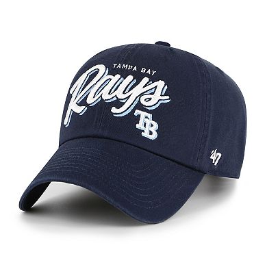 Women's '47 Navy Tampa Bay Rays Ariana Clean Up Adjustable Hat