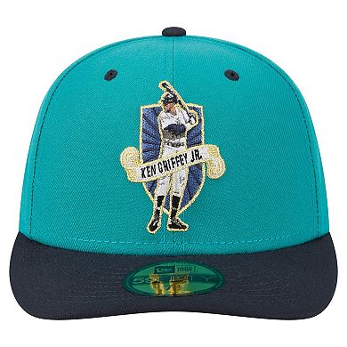 Men's New Era Ken Griffey Jr. Aqua Seattle Mariners 59FIFTY Fitted Hat