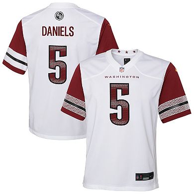 Youth Nike Jayden Daniels White Washington Commanders Game Jersey