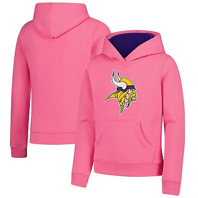 Youth Girl's Outerstuff Pink Minnesota Vikings Prime Hoodie