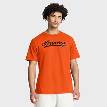 Men's Fanatics Orange Cleveland Browns Fluid Motion Legacy T-Shirt
