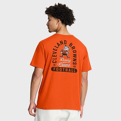 Men's Fanatics Orange Cleveland Browns Fluid Motion Legacy T-Shirt