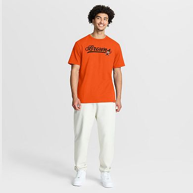 Men's Fanatics Orange Cleveland Browns Fluid Motion Legacy T-Shirt