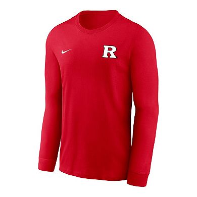 Men's Nike Scarlet Rutgers Scarlet Knights Legend Dri-FIT Long Sleeve T-Shirt